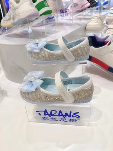 专柜正品泰兰尼斯水晶鞋2024年春款公主鞋女童配礼服小女孩皮鞋