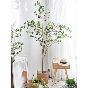 仿真植物吊山树服装店绿植装饰橱钟窗场景YOY布置植物景摆件茶造