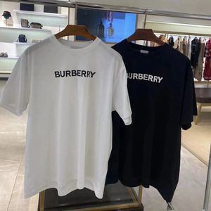 Burberry/巴宝莉 博柏利字母印花T恤短袖上衣男休闲宽松卫衣女