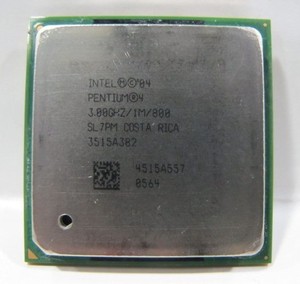 奔腾四P4 3.0E/1M/800 超2.8E 478针CPU 865主板用SL7PM SL7E4