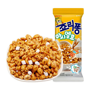 韩国原装进口食品克丽安棉花糖麦粒粗粮爆米花儿童膨化零食