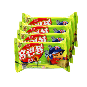 EXO伯贤同款韩国进口食品海太泡芙球46g*4袋巧克力夹心饼干小零食
