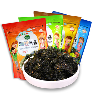 韩国新款包装韩美禾调味炒进口紫菜拌饭芝麻碎橄榄油海苔60g×3袋