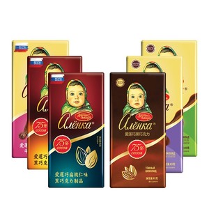 特价俄罗斯爱莲巧巧克力Alenka大头娃娃进口可可脂零食排块巧克力