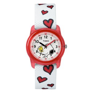 包拼邮日本代购 Timex天美时史努比爱心腕表儿童可爱伸缩式手表女