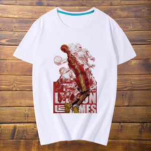 麦迪科比哈登詹姆斯T恤男短袖 猛龙队莱昂纳德宽松运动篮球衣服潮