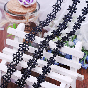 韩国原宿复古黑色蕾丝颈链颈带项圈女欧美朋克锁骨链手工DIY材料