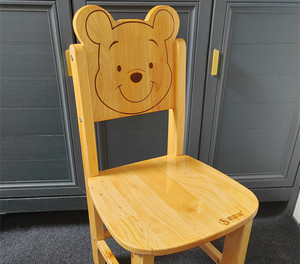 幼儿园实背木椅子靠背小椅子家用凳子卡通12童靠椅宝小宝小木矮儿