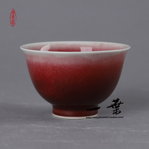 台湾晓芳窑郎红玉茗杯 红釉品茗主人茶杯 蔡晓芳陶瓷茶具现货