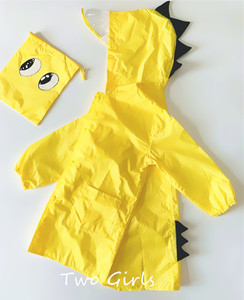 外贸出口尾单可爱儿童雨衣轻便无味透气款便携式雨衣