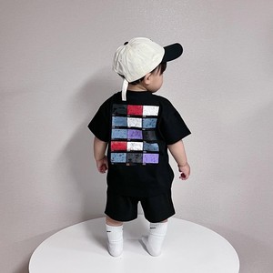 男童夏季韩版运动风套装儿童纯棉休闲短袖T恤短裤两件套宝宝夏装