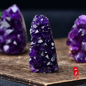 乌拉硅天然紫水晶洞摆件水晶矿石原石小块紫晶块晶簇紫晶洞礼品
