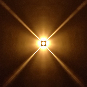 户外LED十字星光灯 5W13W七彩变色光束灯 外墙夜景亮化装饰点光源