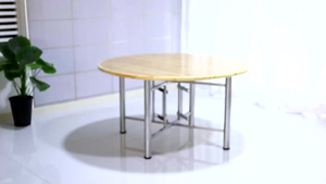 简易圆餐桌可折叠小户型家用10人饭店圆形实木台面板餐桌大园桌子