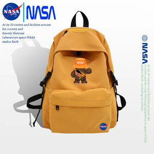 NASA联名双肩包女2024新款情侣学生书包男轻便旅行大容量电脑背包