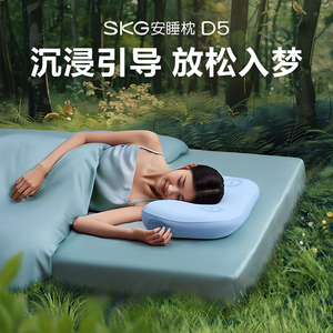 SKG颈椎枕D5护颈椎助睡眠枕头枕芯家用音乐安眠枕礼物推荐