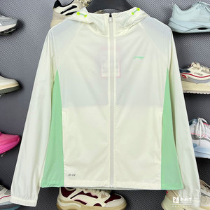 李宁外套 2024夏季新款跑步系列女子冰感舒适防晒运动风衣AFDU164