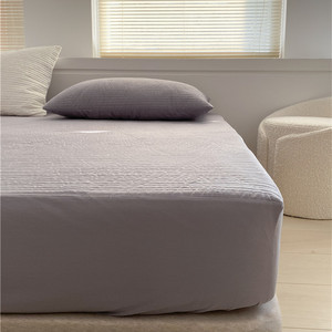 全棉绗缝夹棉床笠1.8m纯棉加厚床罩席梦思防滑固定床垫保护套床套