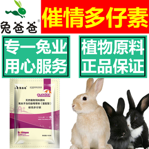 兔爸爸兔用促孕散促发情散促排卵多排卵多胎多仔素提高受孕率兔药