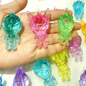 亚克力塑料水晶奥特超人曼摆件儿童游戏小孩恐龙怪兽装饰宝石玩具
