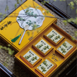 新款高档黄金芽茶叶包装盒空盒白茶铁罐5罐装高档国风礼品盒定制