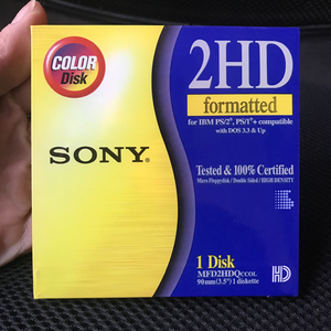 1张价格 单片装 索尼软盘 3.5寸磁盘 1.44MB MF2HD软盘 软磁盘