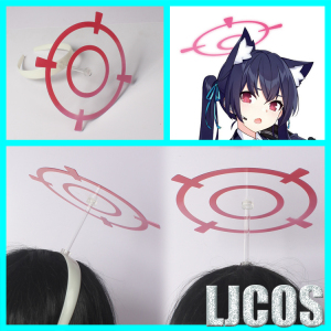 【LJCOS】蔚蓝 碧蓝档案黑见芹香 光环头饰武器茜香cosplay道具