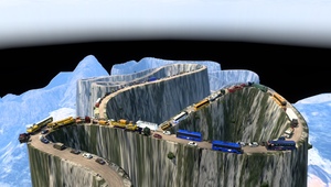 欧洲卡车模拟2 v1.46极限山路直播同款mod模组