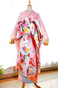 日本和服腰带艺妓花魁腰封腰花长拖尾蝴蝶结振袖花结袋带定型结