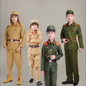 儿童成人日本兵套装演出服日本军官大佐服抗战影视日本兵表演服装