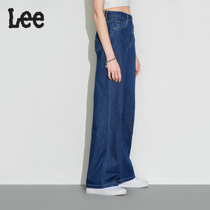 Lee牛仔裤女2024夏季薄款直筒宽松高腰显瘦阔腿裤LWB001805199866
