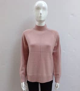 专柜正品海尔曼斯K976B22女式冬季加厚保暖长袖毛衣半高领羊毛衫