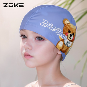 洲克成人泳帽针织不勒头舒适长发专用zoke游泳训练女士舒适布帽