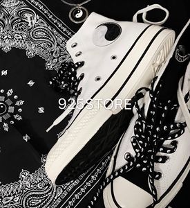 Converse 1970s匡威复古 黑白阴阳太极 高帮三星标帆布鞋164209C