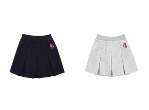 韩国童装女童两色百褶带裤子短裙裤裙