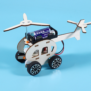 儿童手工diy制作材料小学生益智拼装模型动手组装电动直升机飞机