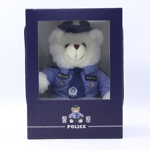 正版警熊包装盒精品礼盒儿童节礼物盒子毛绒玩具盒子纸盒子警察熊