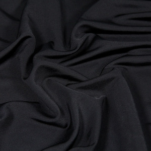 夏季针织弹力全棉针丝棉布料黑色连衣裙裙子衬衫服装面料垂顺冰凉