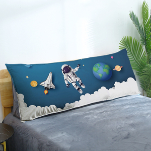 儿童房宇航员太空男孩卡通软包大靠背可拆洗床上靠枕护腰床靠背垫