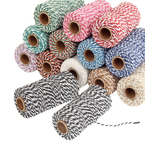 彩色棉绳红白双色棉线包粽子线礼盒包装绳DIY装饰编织吊牌挂线2m