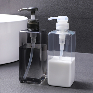 创意透明按压式乳液瓶800ml洗手液洗发水瓶子洗洁精沐浴露分装瓶