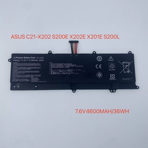 适用 华硕ASUS S200E X202E X201E C21-X202 内置笔记本电池