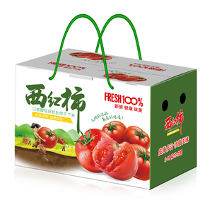 小番茄礼盒普罗旺斯西红柿包装盒圣女果草莓礼品盒 新款蔬菜纸箱
