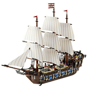 10210帝国战舰加勒比海盗船瓶中船安妮女王黑珍珠赏赐号积木玩具