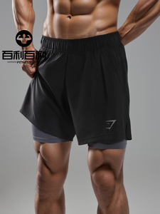 ！Gymshark新品Sport 2in1男子五英寸二合一速干内衬健身运动短裤