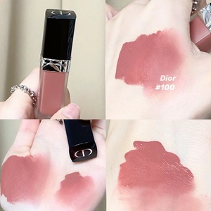 Dior/迪奥黑盖锁色唇釉烈艳蓝金哑光新品口红100 458 741豆沙红棕