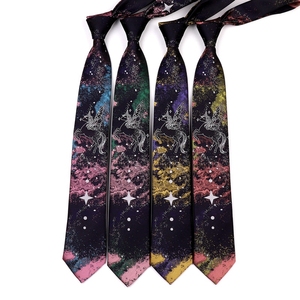 卡萨尼原创设计（星云独角兽）刺绣JK领带DK男女小物配件手打4色
