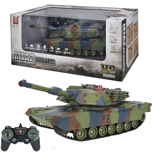 威腾M1A2遥控对战坦克充电仿真军事装甲声光履带电动战车男孩玩具