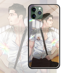 韩版正装型男适用苹果xsmax手机壳12pro小米10荣耀9 mate30玻璃壳