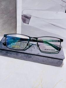 正品巴诺克纯钛板商务男款式眼镜近视镜框时尚方形全框架HT0315